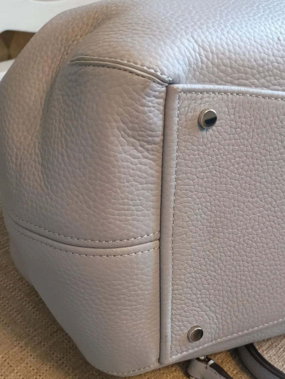 kate spade Pebbled Leather Dumpling Satchel large
